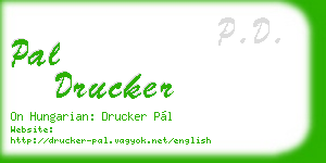 pal drucker business card